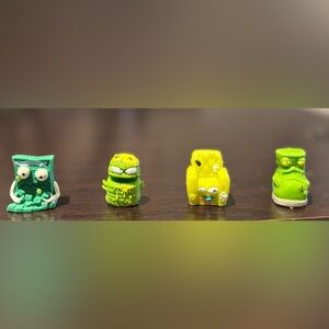 Lot of 4 Rare Special Trash Pack Poo Pew Putrid Boot Clogged Up Calculator Splat